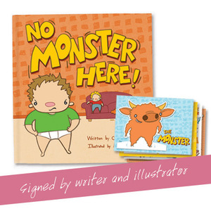No Monster Here - Autographed by writer and illustrator + Activity cards